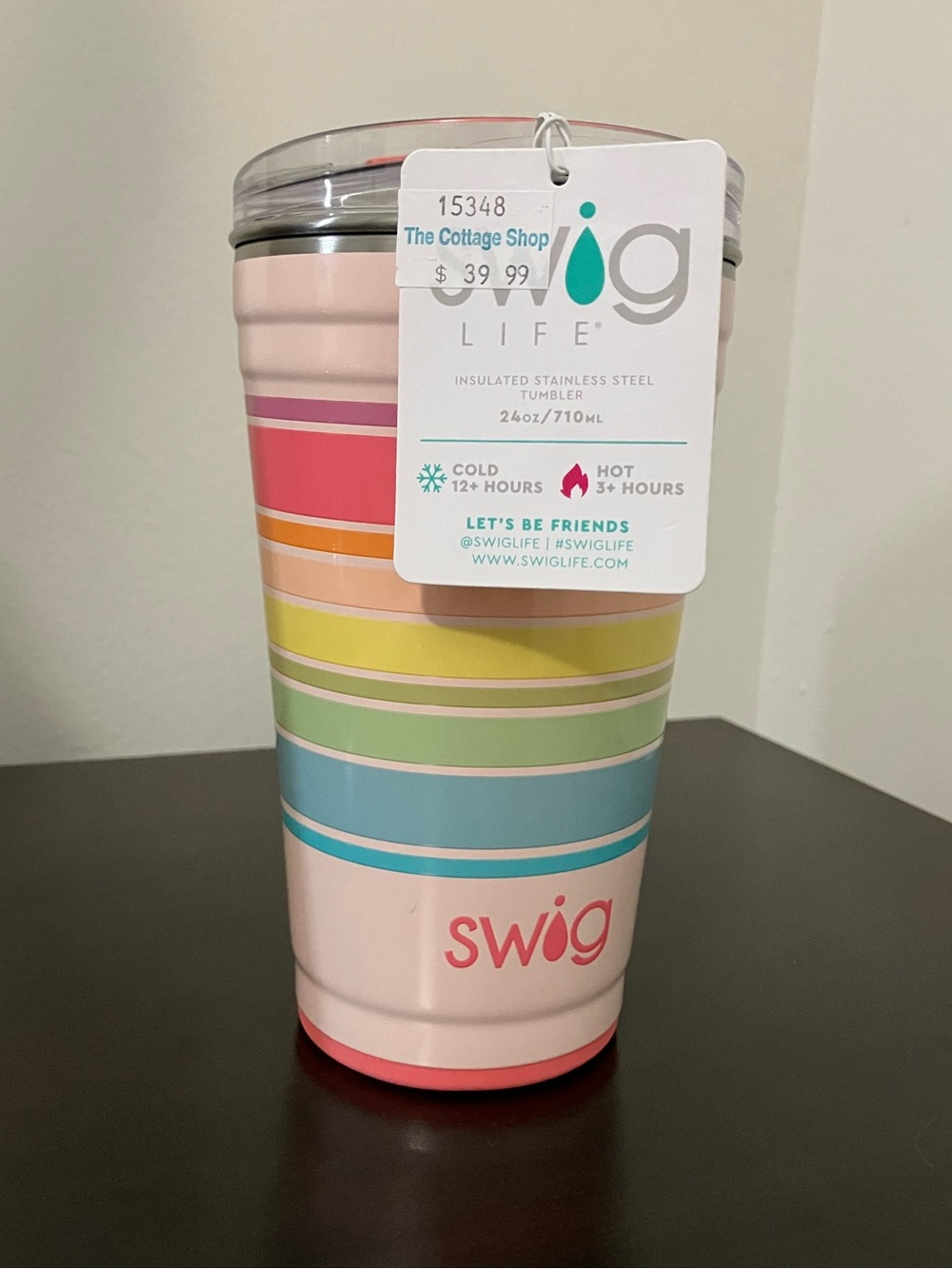 New - Swig Life Insulated Stainless Steel Tumbler - 24 oz